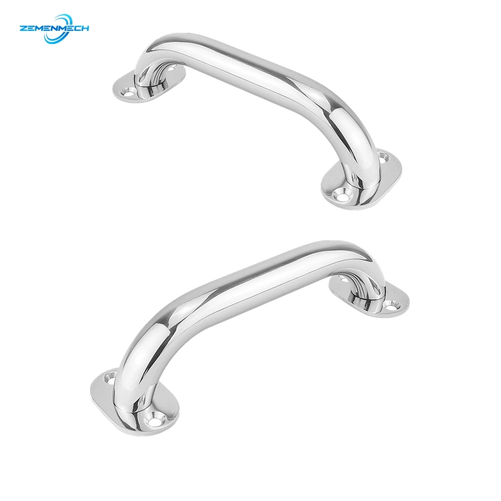 

2PCS 316 Stainless Steel Grab Handle Door Handrail Grip Rail Bar Handle Hatch Yacht Marine Bathroom Boat Accessories New