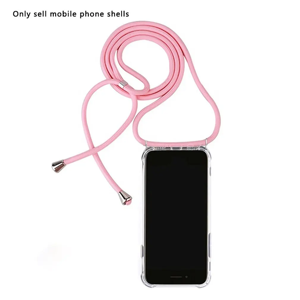 Для Iphone XR чехол для телефона прозрачный мягкий сотовый Чехол с шнурком ожерелье