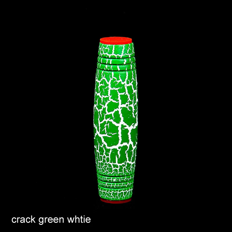 crack green whtie Деревянный Непоседа смешной ручной Спиннер снятие стресса флип-палка ручной декомпрессии концентрат игрушка японская Скалка палка игрушка - Цвет: crack green whtie