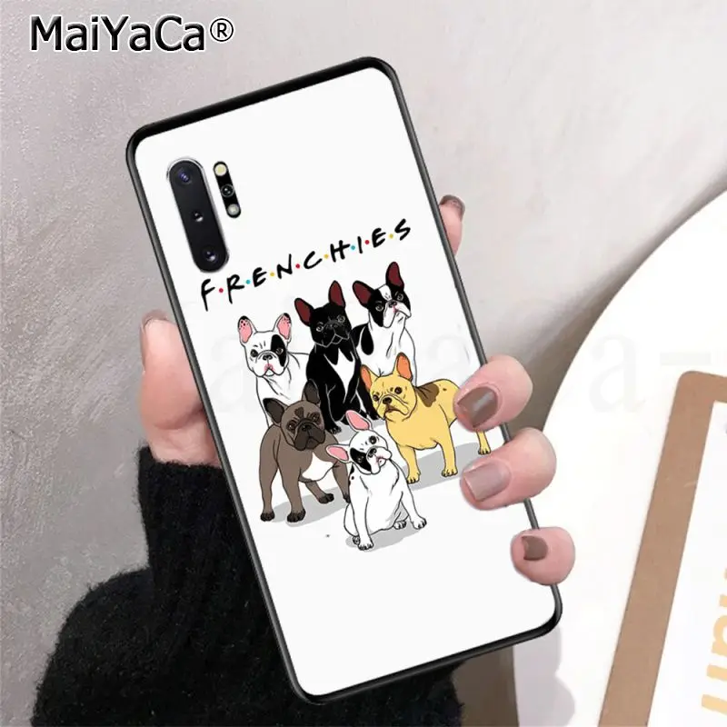 Высококачественный чехол для телефона MaiYaCa Frenchies Pretty puppy Pug Bulldog samsung note 3 4 5 7 8 9 10 Pro