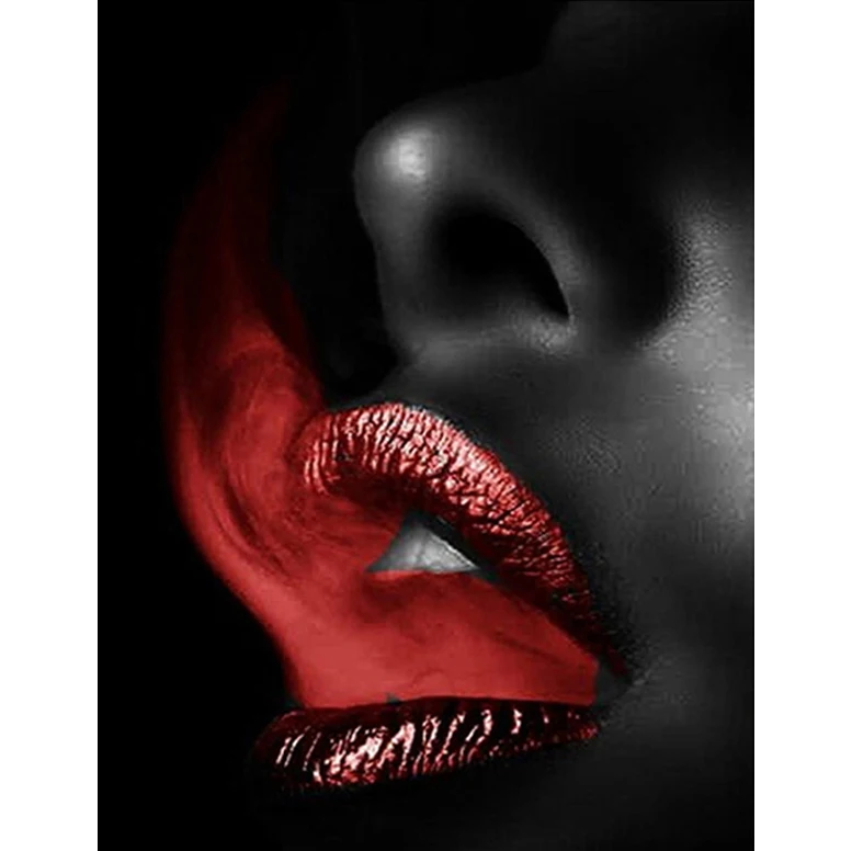 

Алмазная 5D картина «сделай сам», сексуальные красные губы, полная вышивка, вышивка крестиком, мозаика, Наборы для творчества, домашний декор...