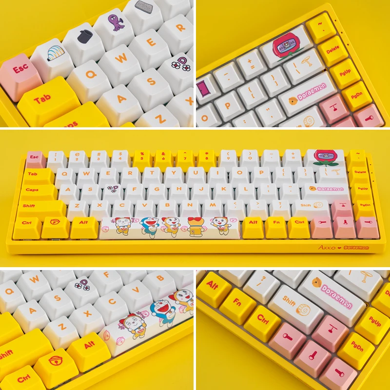 

AKKO 3068 Doramon RGB Bluetooth 5.0 Mechanical Gaming Wireless Keyboard 68 Keys PBT Computer Gamer Type-C AKKO Switch