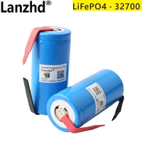 1 8pcs 3 2v 32700 6500mah lifepo4 battery 35a 55a high power maximum continuous discharge battery diy nickel