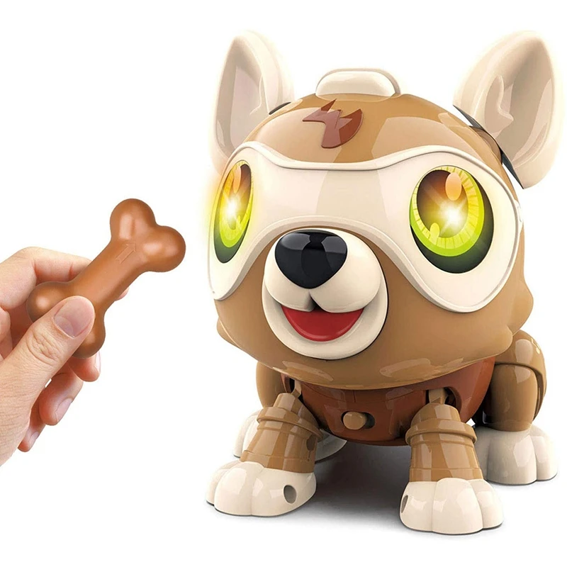 

DIY Electronic Toys Robot Dog Robotic Puppy Interactive Toy Voice Control for Kids Hot Creative Gift for Kids