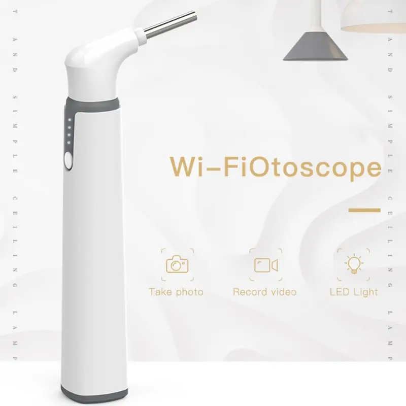 Wifi Smart Otoscope Earscope Cleaner Ear Spoon Earpick 3.9mm Endoscope Camrea | Инструменты