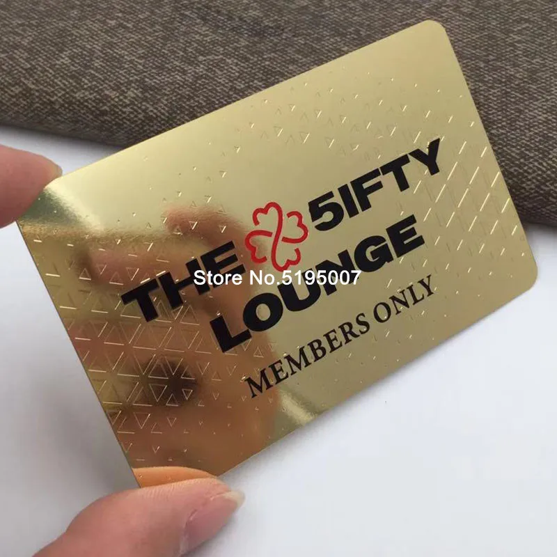 Kup Hurtowa Nazwa Własna Wycinana Laserowo Metalowa Wizytówka