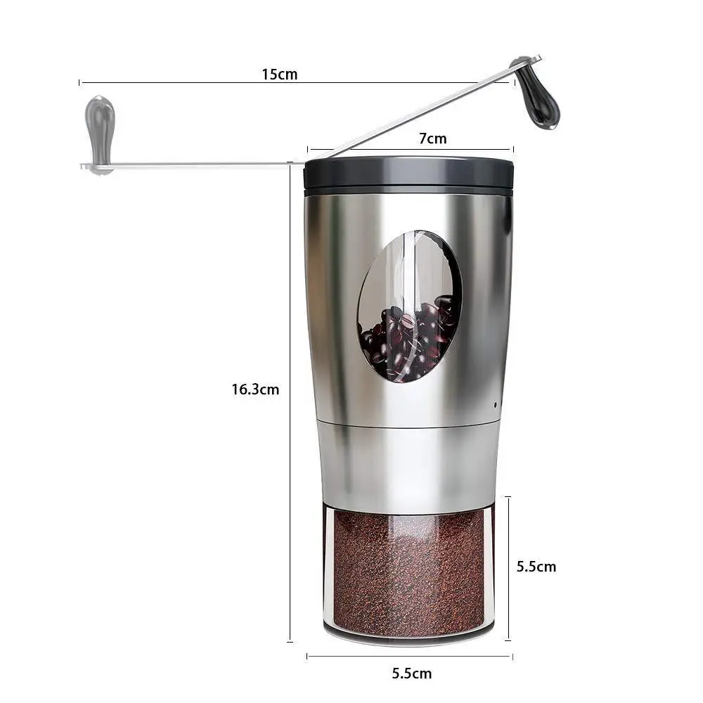 Ручная кофемолка GUNOT Coffee Expresso Cafe вместительная чашка для хранения из нержавеющей