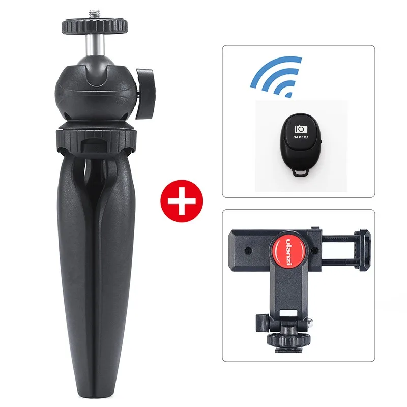 W Hot Shoe Remote Ulanzi держатель телефона мини смартфон штатив монопод подставка для iPhone 7 8 X XR XS samsung S8 S9 S10 Gopro DJI Osmo Экшн-камера - Цвет: W Hot Shoe Remote