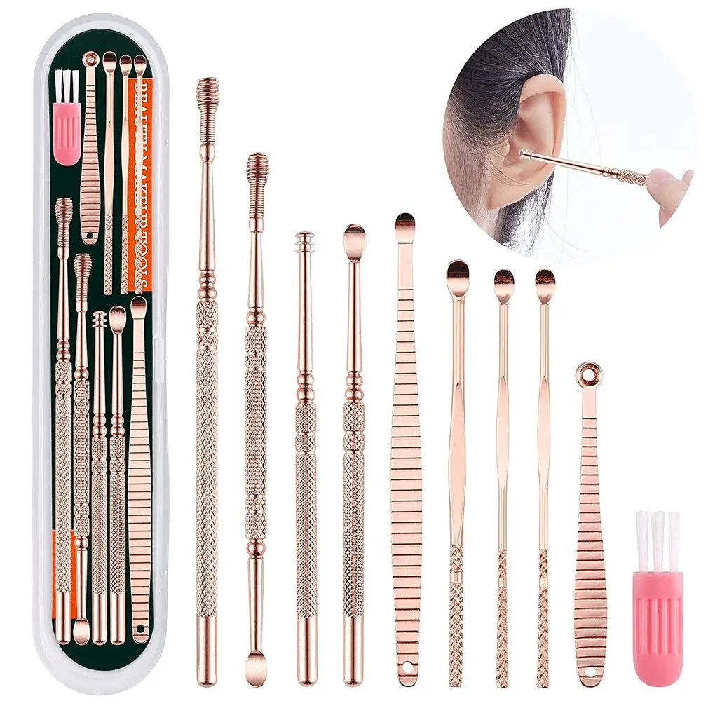 

Stainless Steel Ear Cleaner With Storage Case Anti-fatigue For Ear Massage Adult Earpick Ear Picker