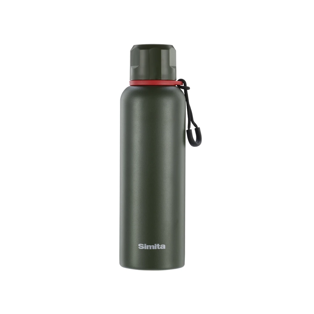 600ml army green Simita спортивный термос из нержавеющей стали, вакуумная колба, с двойными стенками, изолированная, портативная кружка для путешествий, кофейная чашка, походная Термокружка - Цвет: 600ml army green