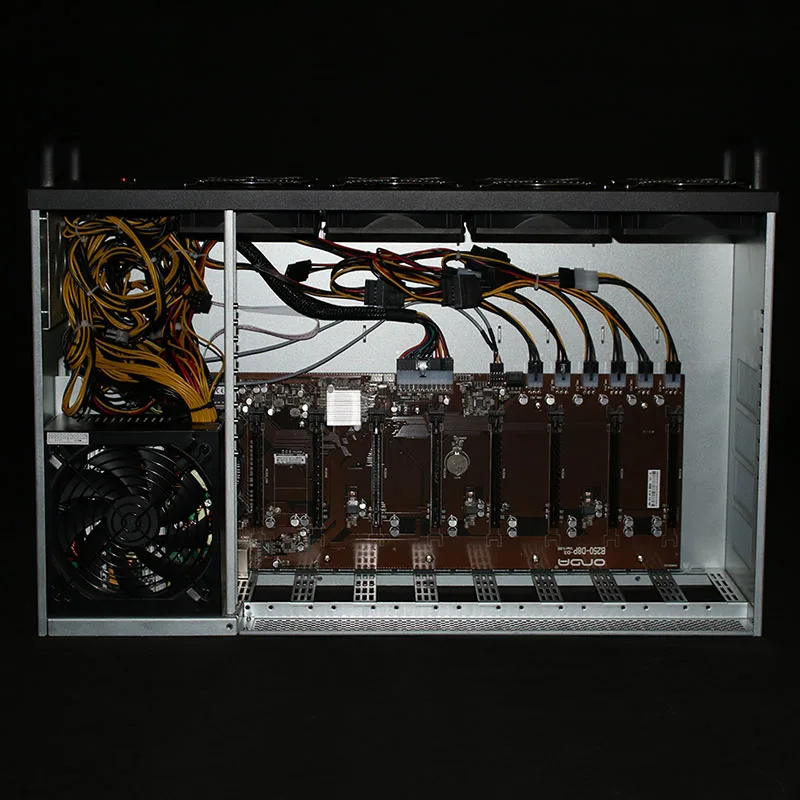 Материнская плата для майнинга биткоинов Onda AK2980 K15 K7 B250 D8P 65 мм ETH BTC LTC Mining Rig MB GTX3060