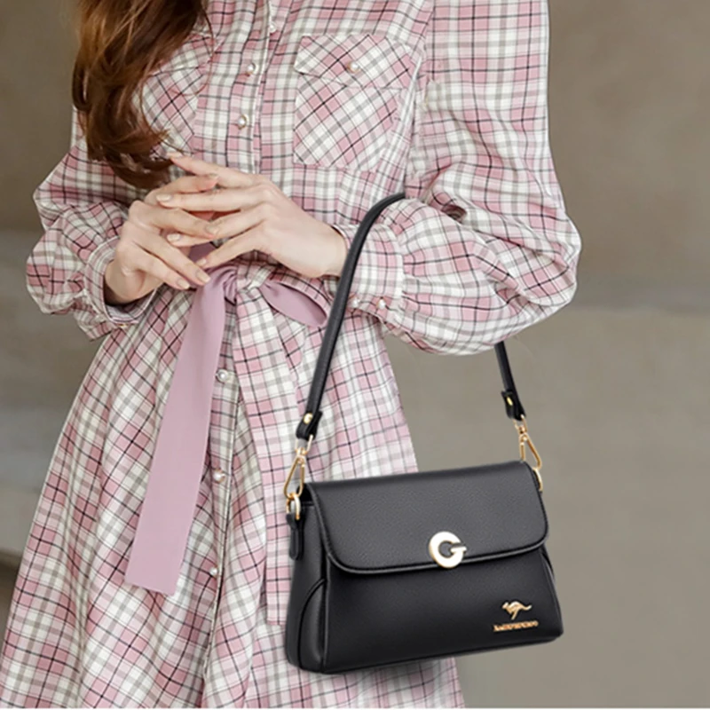 

Ladies Fashionable Purses and Handbag Full Part Cow Leatehr Bag Luxury Designer Purse and Handbag Famous Brand Designer Satchels