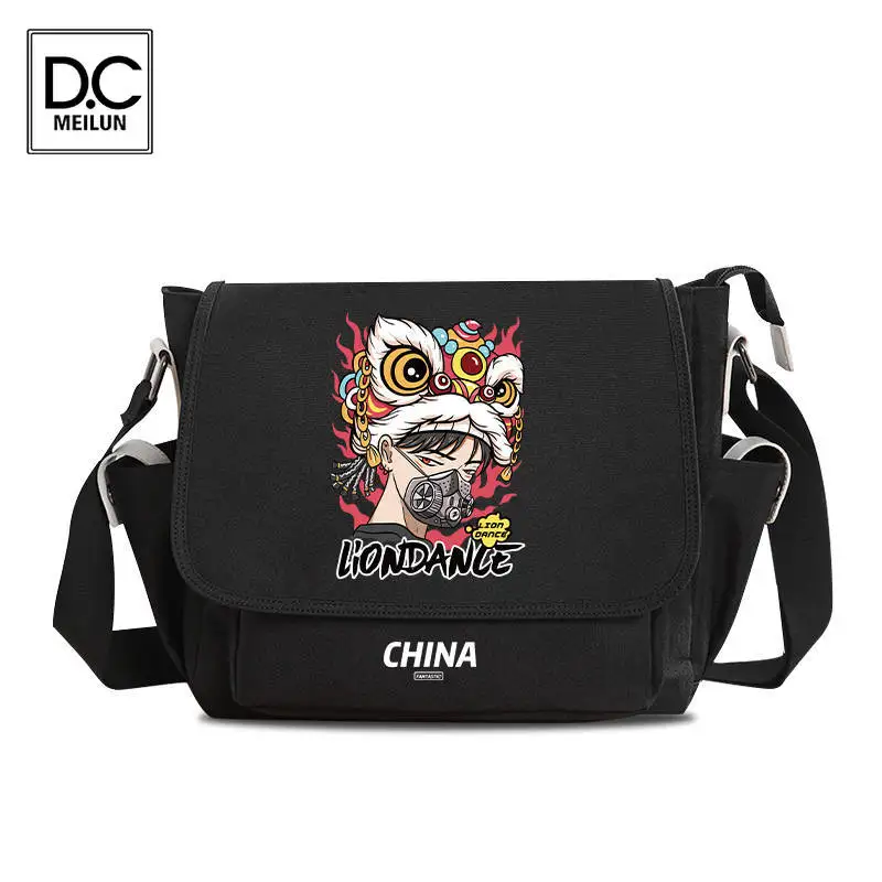 

Мужская сумка DC.meilun, многофункциональная диагональная мини-сумка на плечо, спортивная ретро-сумка для улицы, дорожный нагрудной мешок