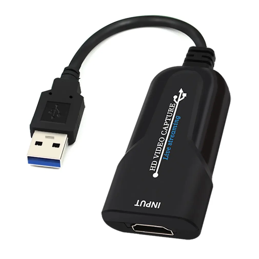 Портативный USB 2 0 HDMI игровая карта захвата 1080P placa de video надежный потоковый адаптер