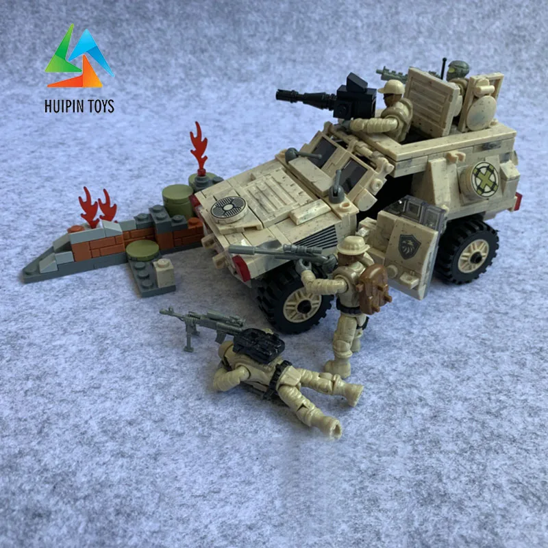 451 шт. XINGBAO строительные блоки легое техника XB-06024 Военная серия VBL колесный бронированный автомобиль модель детских игрушек Кирпичи 4PX