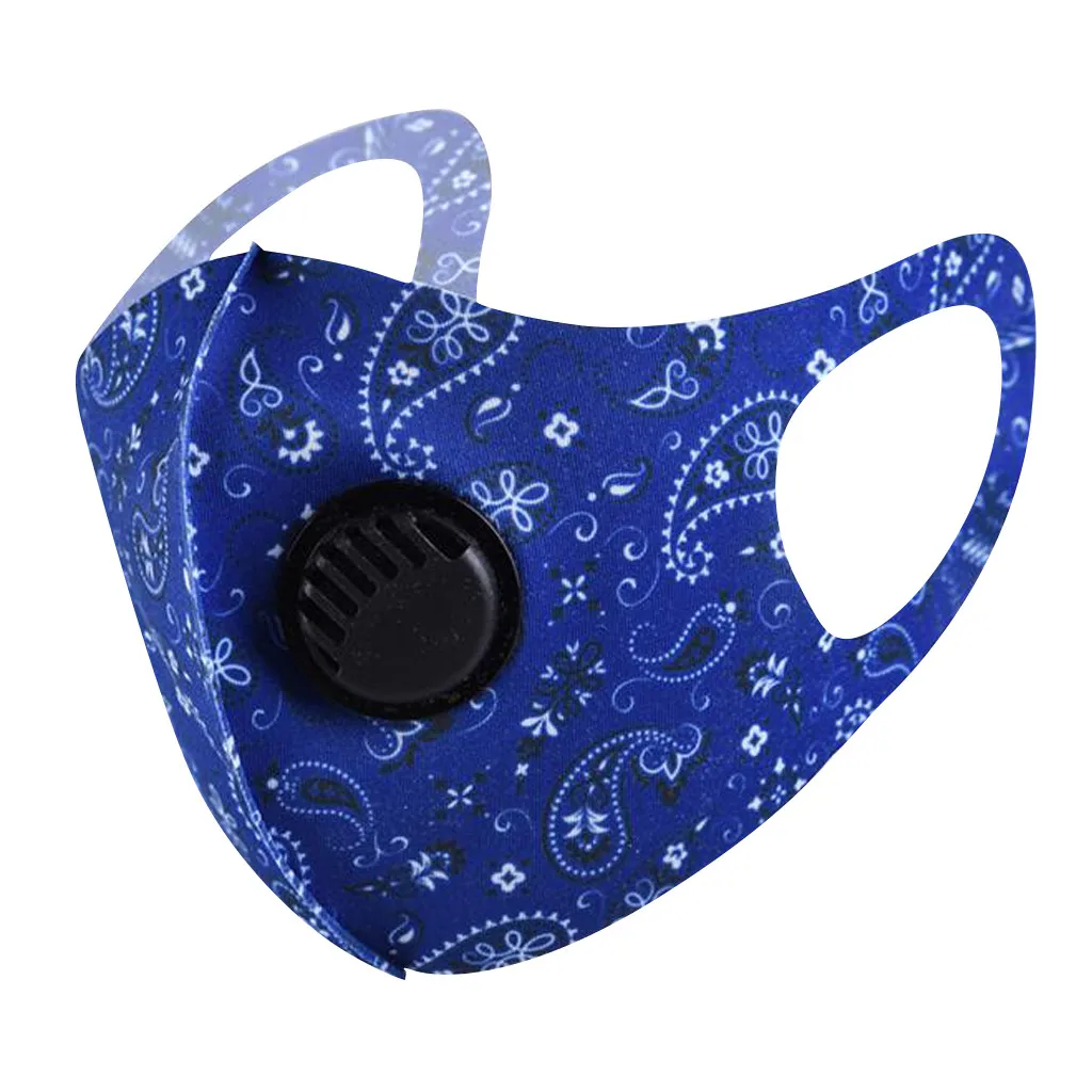 Маска для лица с дыхательными клапанами маска из хлопка многоразовая моющаяся