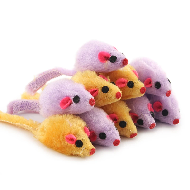 10 шт./Лот игрушки для домашних животных мыши животные кошки помогающая забавная