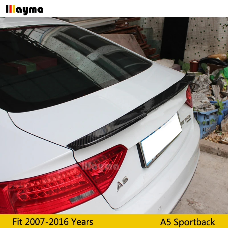 V образный спойлер для заднего багажника из углеродного волокна Audi A5 4door sportback 2007