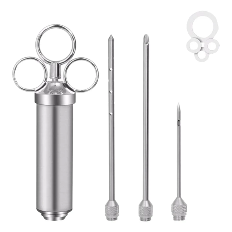 Инжектор мяса с иглами и кистями приправа инжектор маринада шприц вкуса для