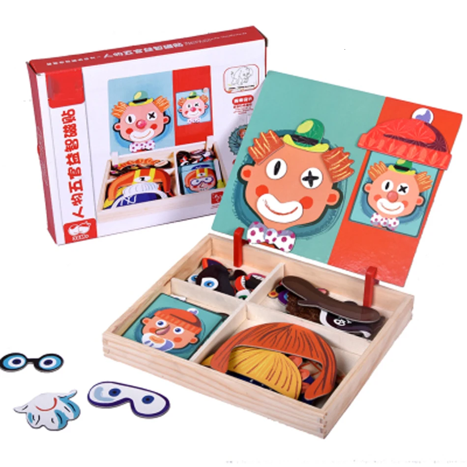 Деревянные магнитные головоломки игрушки развивающие игры деревянные