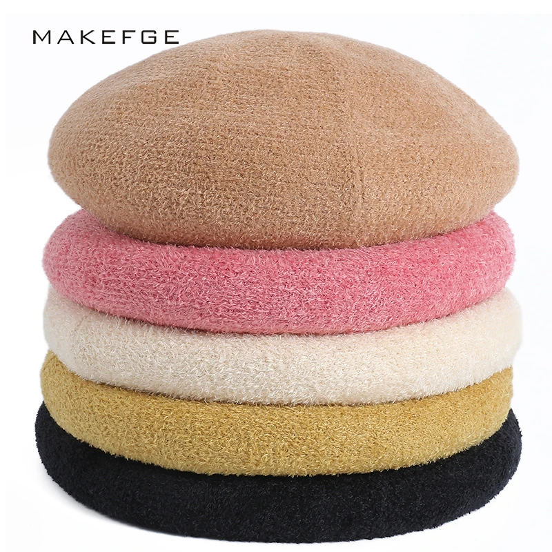 

Берет женский шерстяной, Осень-зима, 2020