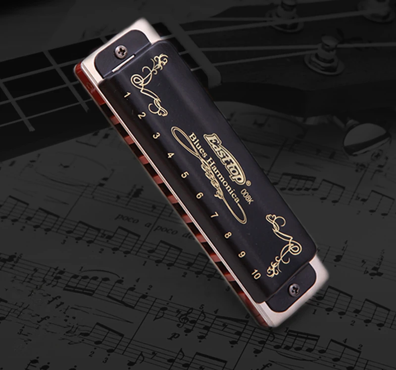 Высококачественная музыкальная гармоника Easttop T008K Diatonic с 10 отверстиями Gaita Low F/rice