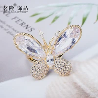 rings for women females jewelry accessory bridal wedding engagement promise gift butterfly zircon resizable brand designer top