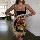 Женское платье в стиле Харадзюку KYKU, Пляжное Платье с 3D-принтом кепки и пивной надписью