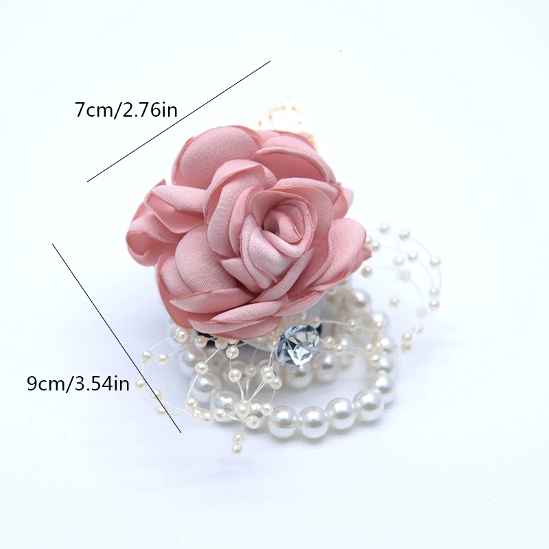 Для девушек подружки невесты на запястье цветы выпускной корсаж свадебное