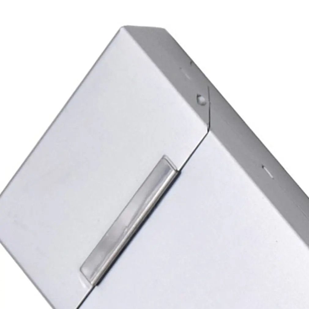 1 шт. Новый ультра тонкий модный чехол для сигарет тонкая металлическая коробка