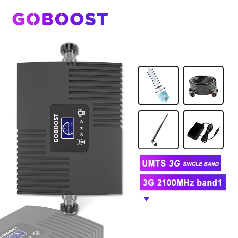 GOBOOST ретранслятор сотового сигнала UMTS 2100 МГц сеть сотовых телефонов усилитель 3G