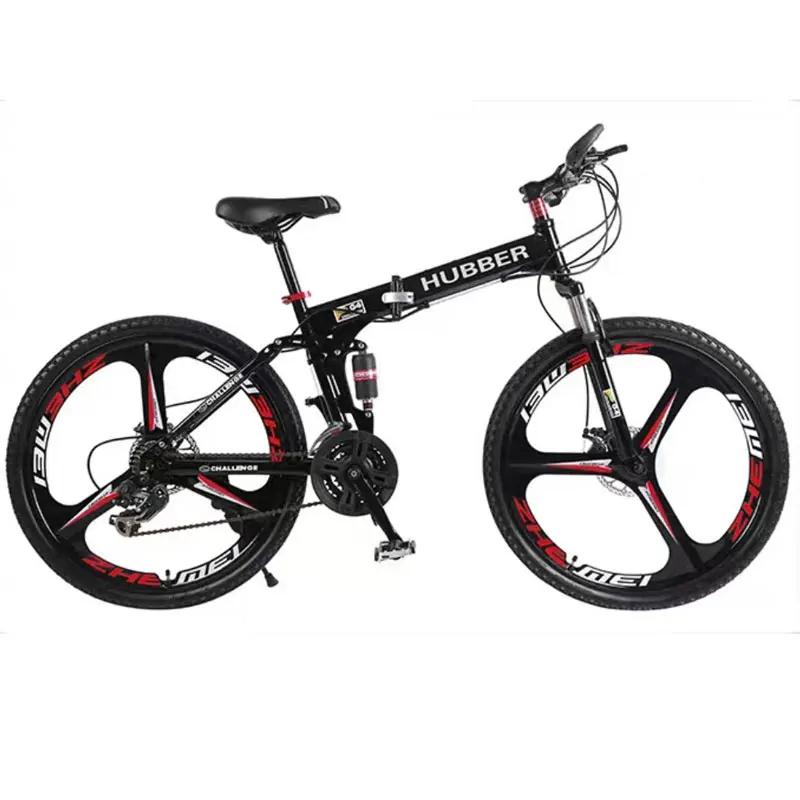 Складной горный велосипед с двойной амортизацией рама из алюминиевого сплава