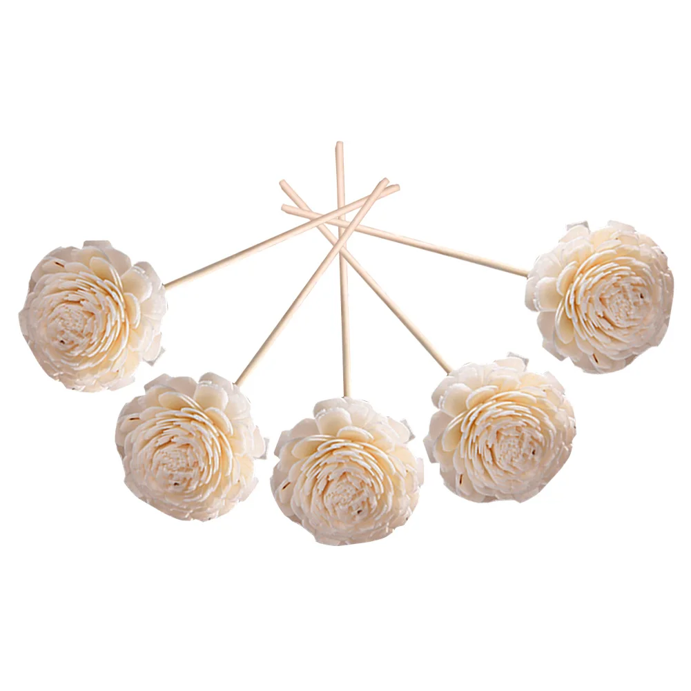 5 шт. Сменные Ароматические ароматические палочки для ванной комнаты с цветочной