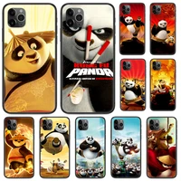 cartoon panda cute phone case for iphone 4 4s 5 5s se 5c 6 6s 7 8 plus x xs xr 11 12 mini pro max 2020 black hoesjes tpu cover