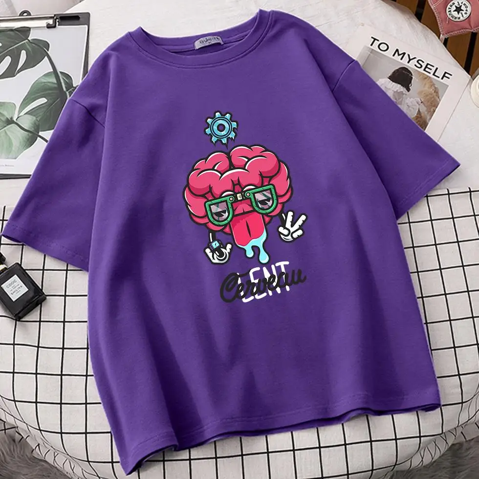 

Brain Flowers Kawaii Harajuku T Shirt Women Ullzang Cute T-shirt Funny Cartoon Graphic Tshirt Fashion Top Tees Female Camisetas