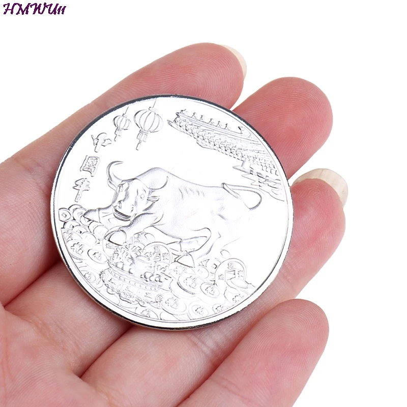 2021 Горячая Распродажа золотая монета Нового года Двенадцать Знак зодиака бык
