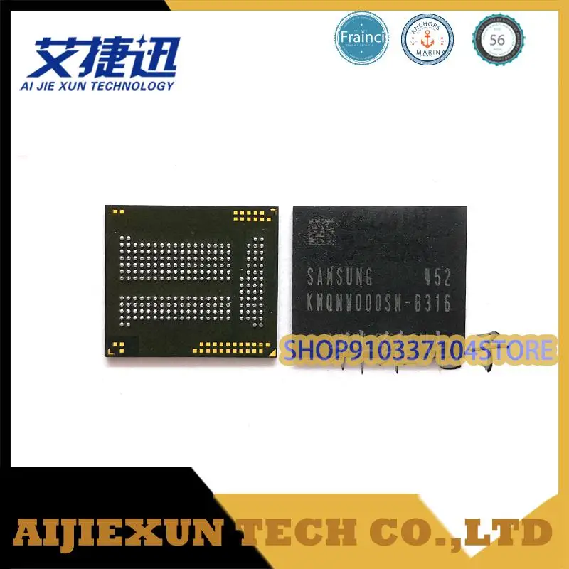 

Новые оригинальные микросхемы памяти 2 шт./лот KMQNW000SM-B316 8 + 1 8G