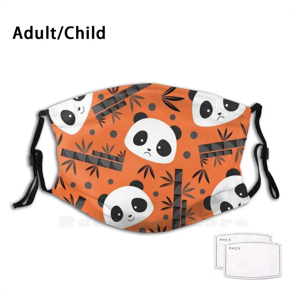 

Моющаяся маска для рта с принтом медведя панды Пылезащитная маска Панда медведь панда симпатичные панды панда влюбленная панда