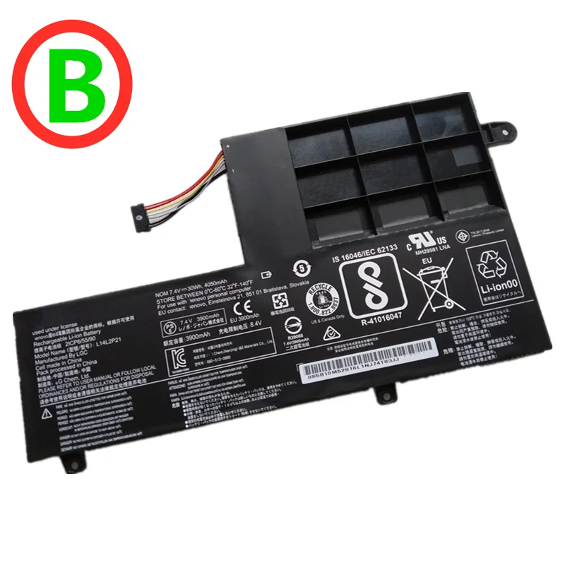 Оригинальный аккумулятор L15M2PB1 L14L2P21 5B10K84491 для Lenovo IdeaPad Yoga 320S 510 520 14AST 14IKB 14ISK 15IKB 15ISK