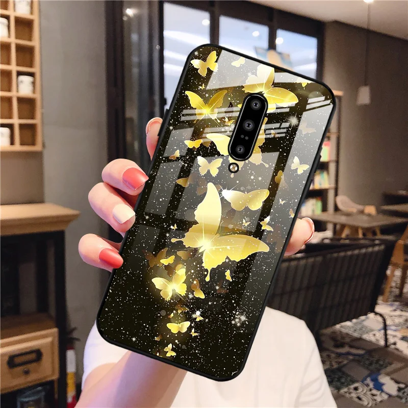

Tempered Glass Case For Oneplus 7 Case Hard Phone Cover For Oneplus7 One Plus 7 6.41 inch Protective Fundas Back Coque GM1905