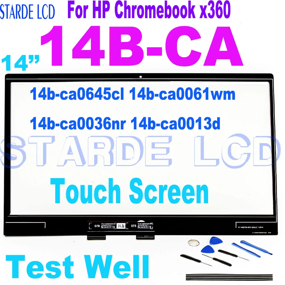14 ''HP yedek malzemesi Chromebook x360 14b-ca 14b-ca0645cl 14b-ca0061wm 14b-ca0036nr 14b-ca0013dx dokunmatik ekran Digitizer Panel
