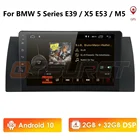 Автомагнитола для BMW E39, E53, E38, M5, X5, 1996-2007, 9 дюймов, Android 10, GPS, радио, Wi-Fi, BT, навигация, эквалайзер, радио, мультимедийный плеер