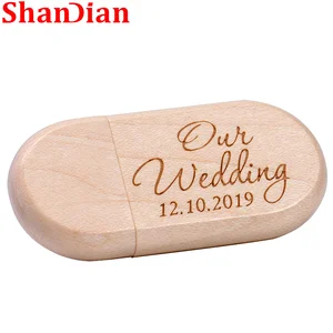 Флеш-накопитель SHANDIAN деревянный, USB 2,0, 4G, 8 ГБ, 16 ГБ, 32 ГБ, 64 ГБ, 128G, в подарок