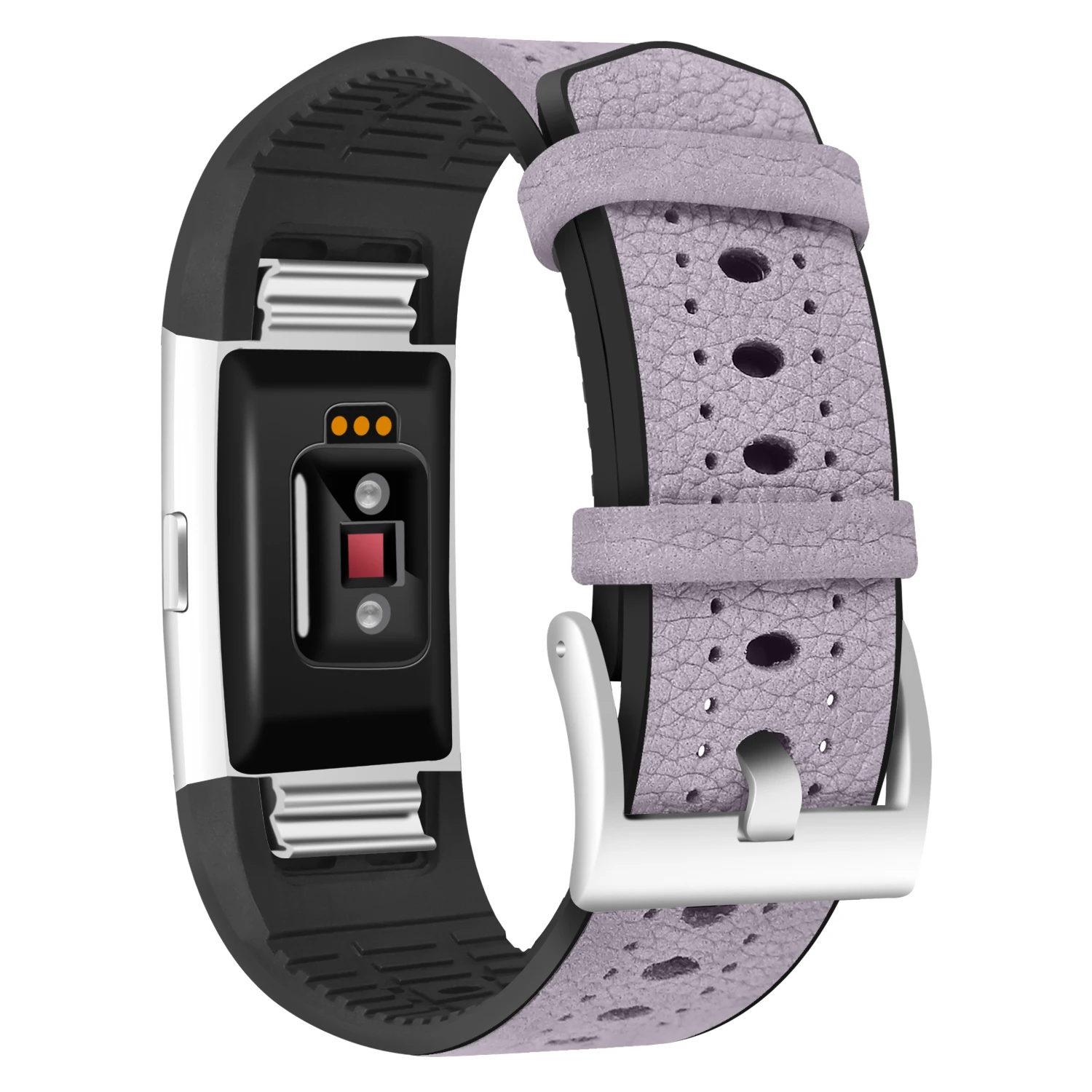 Для Fitbit Charge 2 блестящий кожаный ремешок для умный Спортивный Стиль Классический