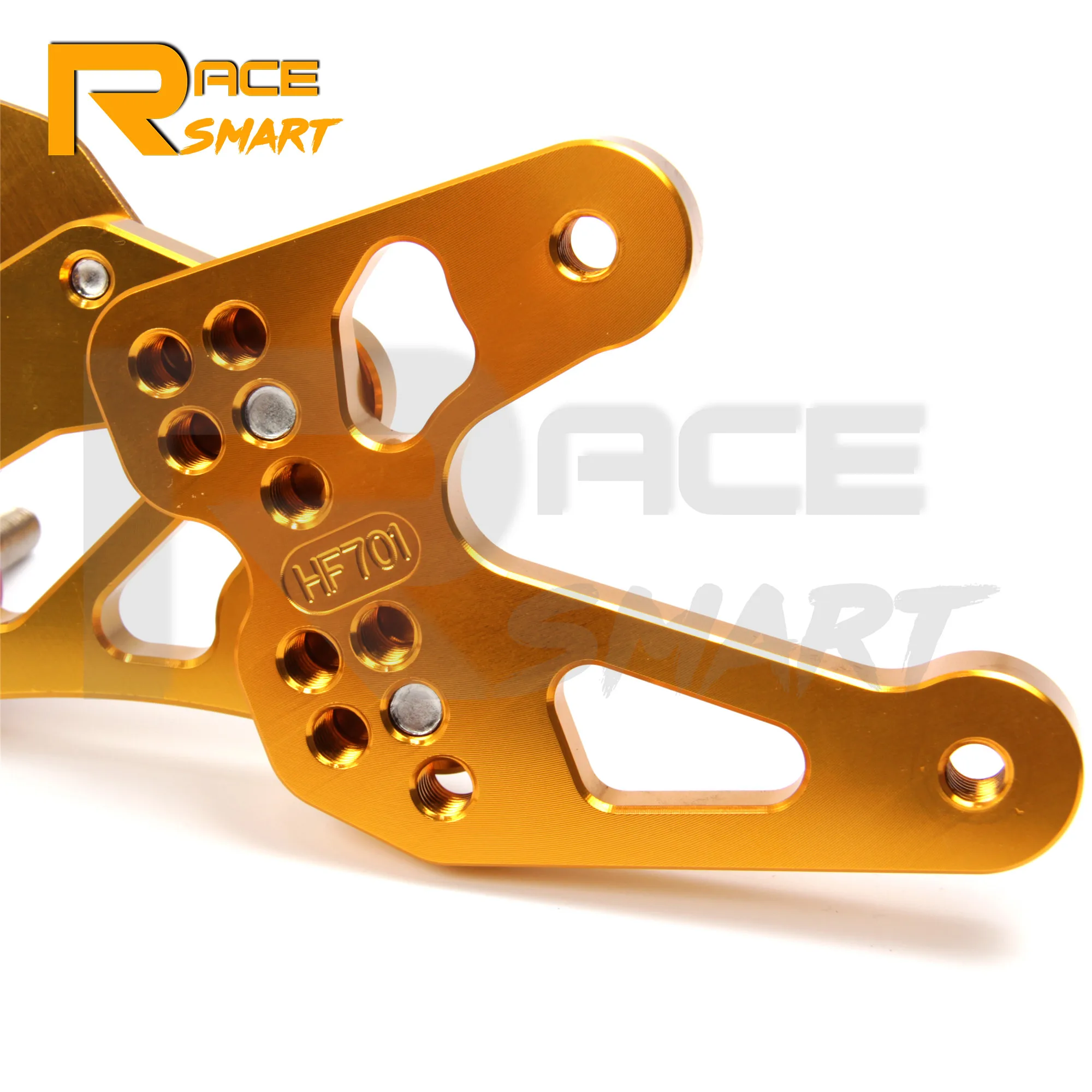 For BMW S1000RR HP4 2015 2016 2017 2018 S1000 RR Rear Footrests Foot Rest Pegs Pedal Accessories CNC Adjustable Rearset Footpegs |