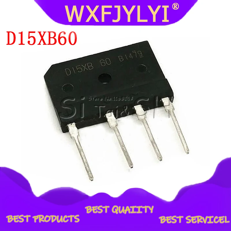 5 шт. D15XB60 ZIP-4 D15XB 60 ZIP bridge выпрямитель Новый и оригинальный IC