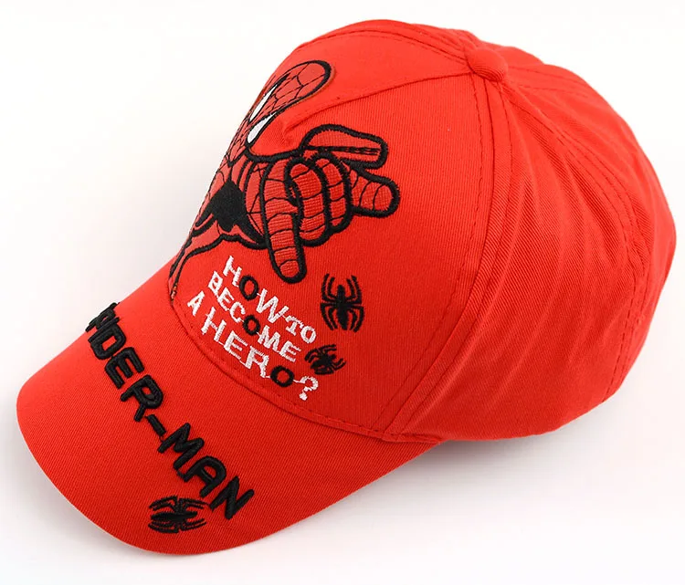 Бейсболка с человеком-пауком Детская кепка Czapka Snapback Бейсболка для мальчиков и девочек детская сетчатая шапка с машинками T747 - Цвет: photo color