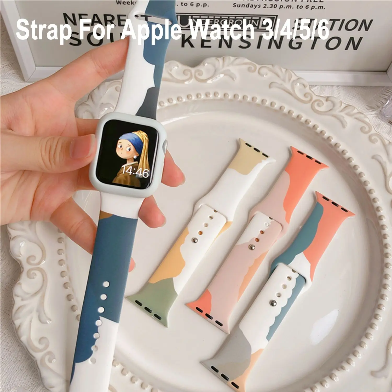 

Силиконовый браслет для Apple Watch SE 6 5 4 3 2