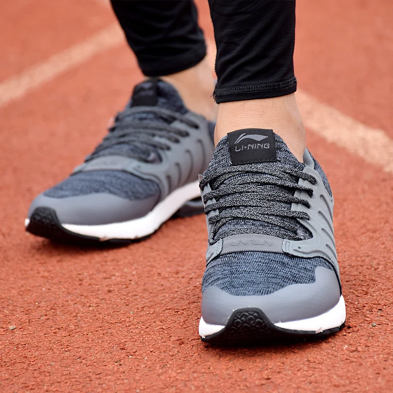 Li-Ning/мужские кроссовки для бега с пузырьковой дугой; износостойкая спортивная обувь с противоскользящей подкладкой; дышащие кроссовки; ARHM091
