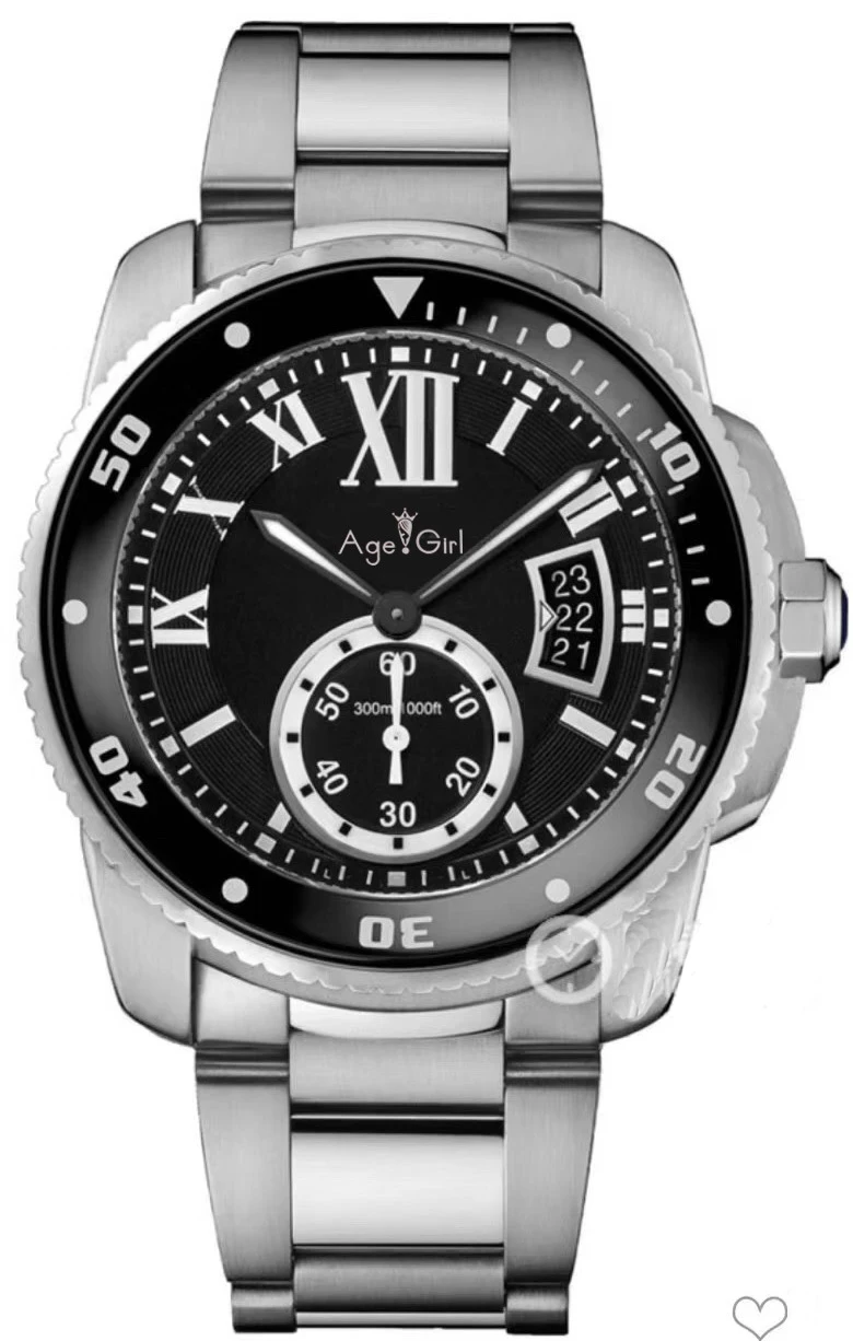 

Classic New Men Quartz Chronograph Ceramic Bezel Stainless Steel StopWatch Black Blue Rose Gold Sapphire Sport Watch AAA+